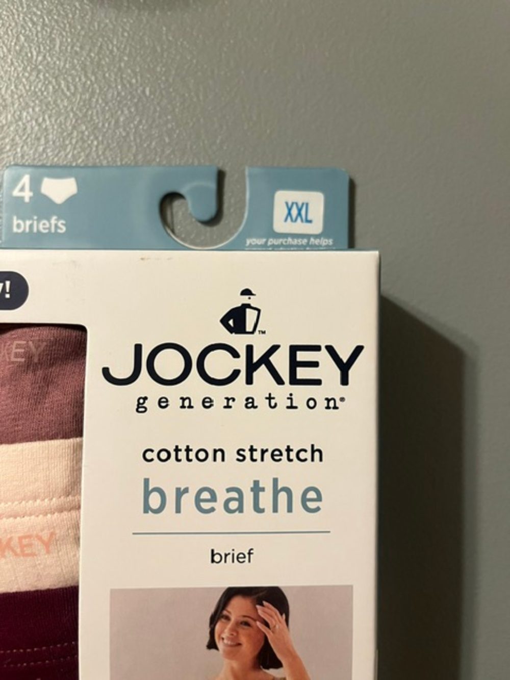 Jockey Generation Cotton Stretch Breathe Briefs XXL 4 Pack